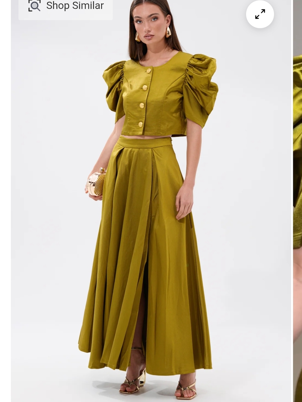 NWT Unique Olive Green Skirt Set | Modest Glam | Wedding Guest | Vacation Outfit